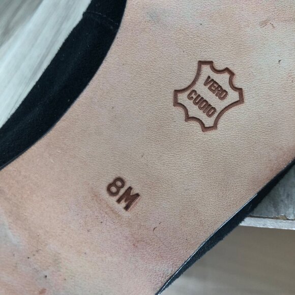 Enzo Angiolini Loafers Womens 8M Black Suede Slip On Shoes - Picture 8 of 11